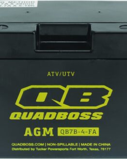 QuadBoss AGM Battery QB7B-4-FA Maintenance-Free Fits 08-15 Can-Am DS 450 X