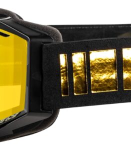 Fly Racing Zone Snow Goggle Black/Gold with Gold Mirror/Yellow Lens
