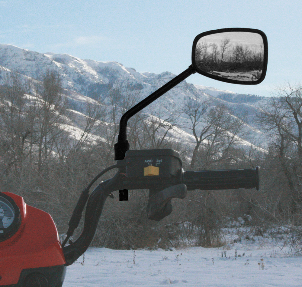 ATV-TEK Clearview Anti-Vibe Side Mirror for ATV/UTV - Image 4