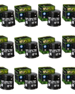 HF740 Oil Filter - Black - 12 Pack