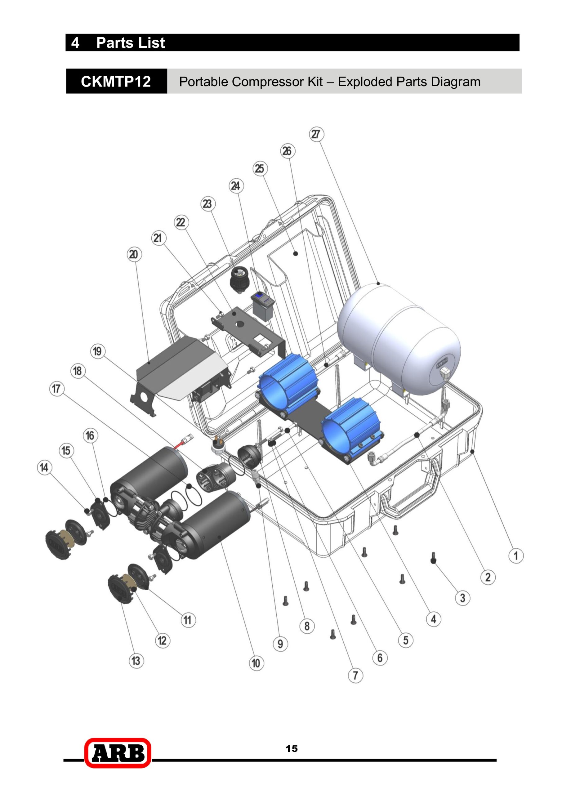 Maximum Output Portable Air Compressor w/ Tank & Carry Case - Image 4