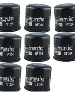 HF204 Oil Filter - Black - 8 Pack