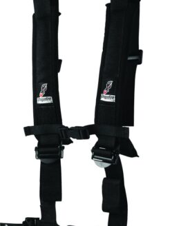 DragonFire Racing 4-Point H-Style Harness Black 2in Buckle EZ-Adjust