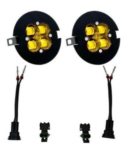 Baja Designs Amber Fog Light Kit Black Fits Ford F-150 Toyota Tundra Tacoma