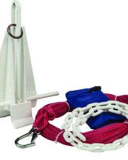 Atlantis Fluke Style Jet Boat Anchor Red 8 lb Steel for Watercraft