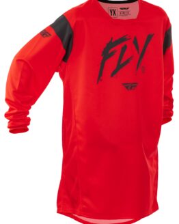 Fly Racing Youth Kinetic Stoke Jersey Red/Black YXL