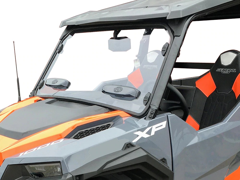 Spike Full Vented Hard-Coated Poly Windshield Clear For Polaris General 1000 - Image 5