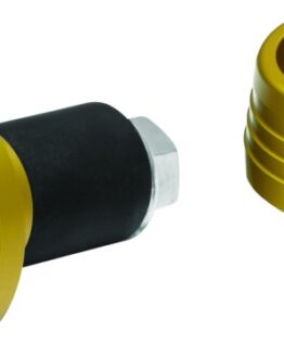 Kuryakyn Lodestar Front Axle Slider Gold - Pair