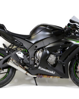 Brock's Alien Head 2 Polished 3/4 Slip-On Exhaust Silver Fits Kawasaki ZX10R