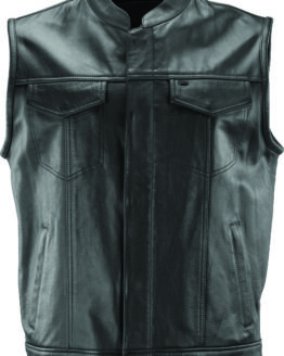 Kuryakyn Vandal Club Leather Vest Black XL Men's