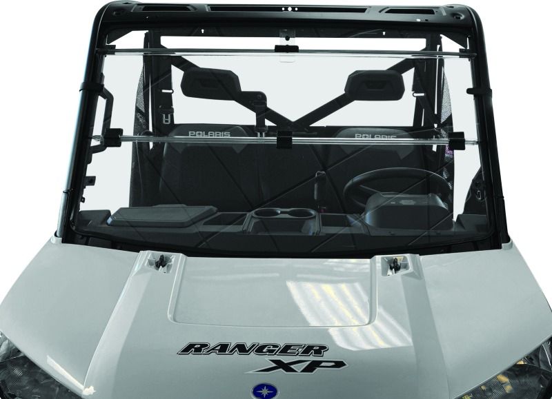 QuadBoss Windbreak Folding Windshield Fits 15-19 Polaris Ranger 1000 Diesel - Image 3