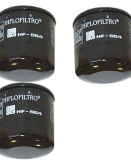 HF554 Oil Filter - Black - 3 Pack
