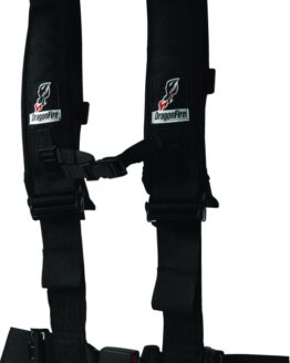 DragonFire Racing 4-Point H-Style EZ-Adjust Harness 3in Buckle Black