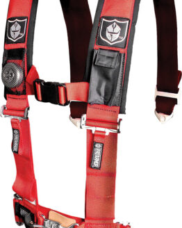 Pro Armor 4-Point Seat Harness with 2" Pads - Red