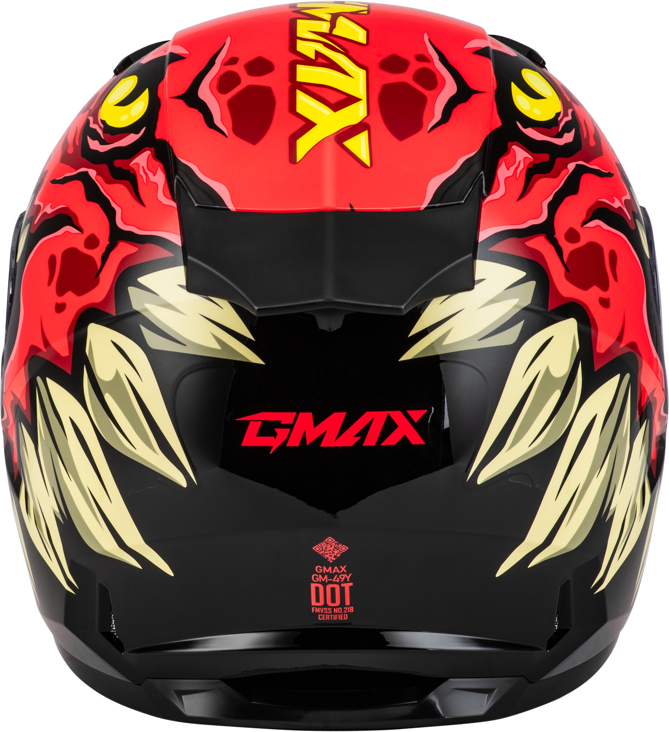 GMAX Youth GM-49Y Drax Full Face Helmet Red Large - Image 4