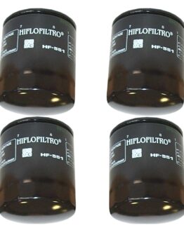 HF551 Oil Filter - Black - 4 Pack