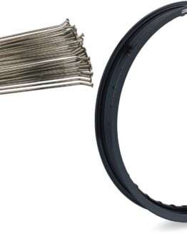 Moose Black 19x1.85 Rear Rim & Spoke Set Fits 03-23 Honda CR/CRF