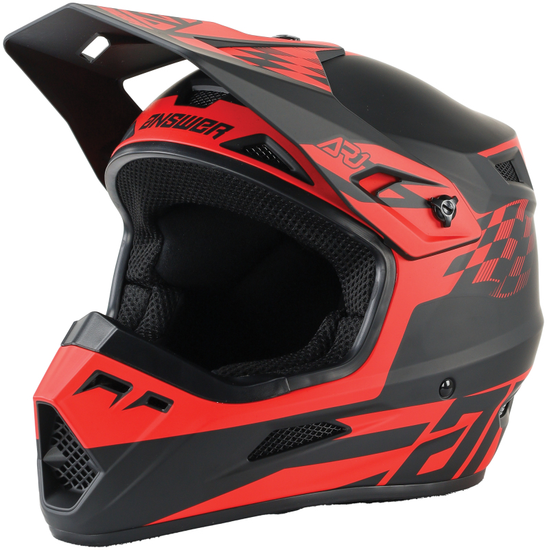Answer AR1 Sweep Helmet Black/Red - Small - Image 4