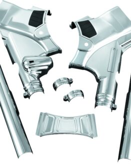 Kuryakyn Deluxe Neck Cover Set Chrome Fits 09-13 Touring Models