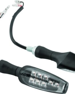 BikeMaster 8 LED Black Turn Signals Pair