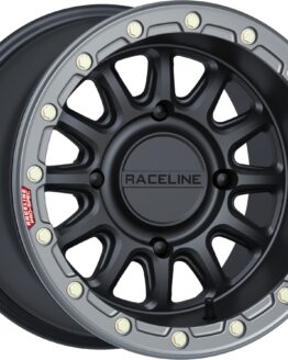 Raceline Alpha Beadlock Wheel Black/Gunmetal 15x10 4x137 +10