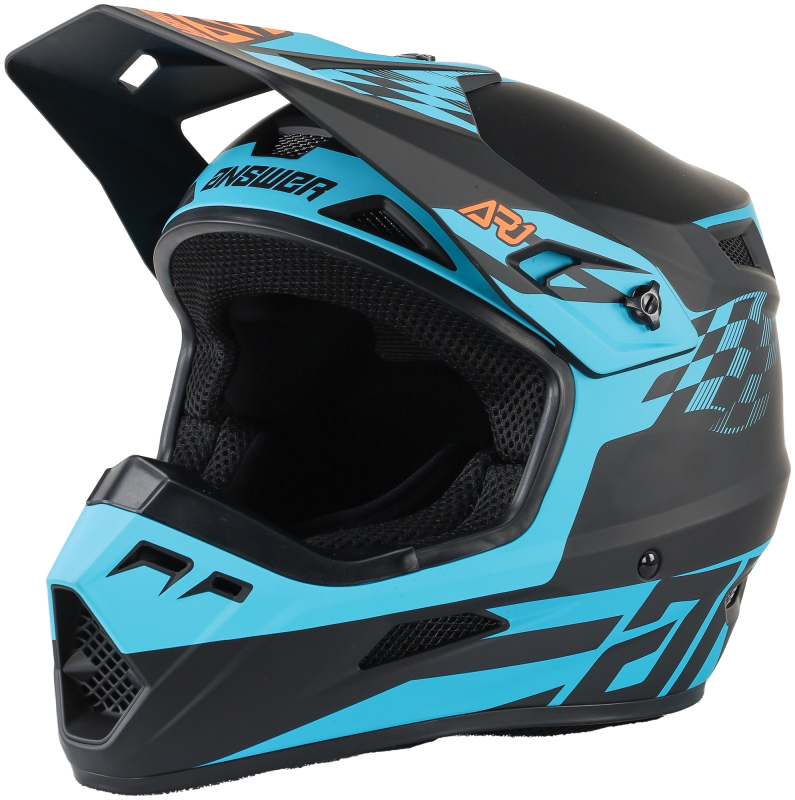Answer AR1 Sweep Helmet Black/Astana/Orange Youth L - Image 4