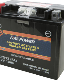 Fire Power CTX12-BS(FA) Factory Activated Sealed Battery 12V