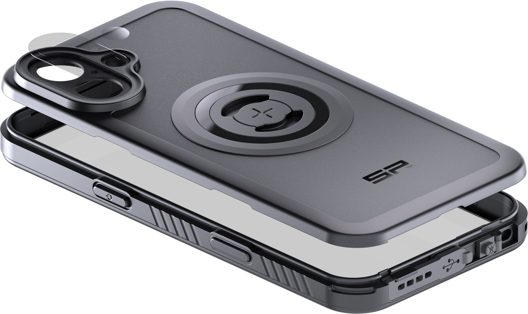 SP Connect Xtreme SPC+ Case iPhone 16 Plus Black - Image 5