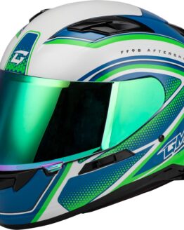 GMAX FF-98 Aftershock Helmet White/Neon Green 2X-Large