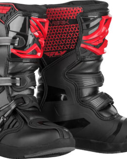 Fly Youth Maverik MX Boots Red/Black Size 6