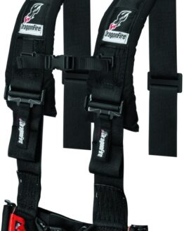DragonFire Racing 4-Point H-Style Harness 3in Buckle Black