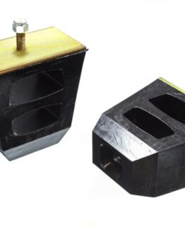 Universal 4.5in Tall x 4.5in Long x 2.5in Wide Black Bump Stops (2 per set)