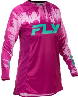 Fly Racing Women's Lite Jersey Pink/Turquoise Small
