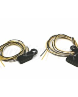 Black Mini Mirror Mounted Front LED Turn Signals - Black