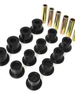 Black Spring & Shackle Bushing Set Fits 87-96 Jeep Wrangler
