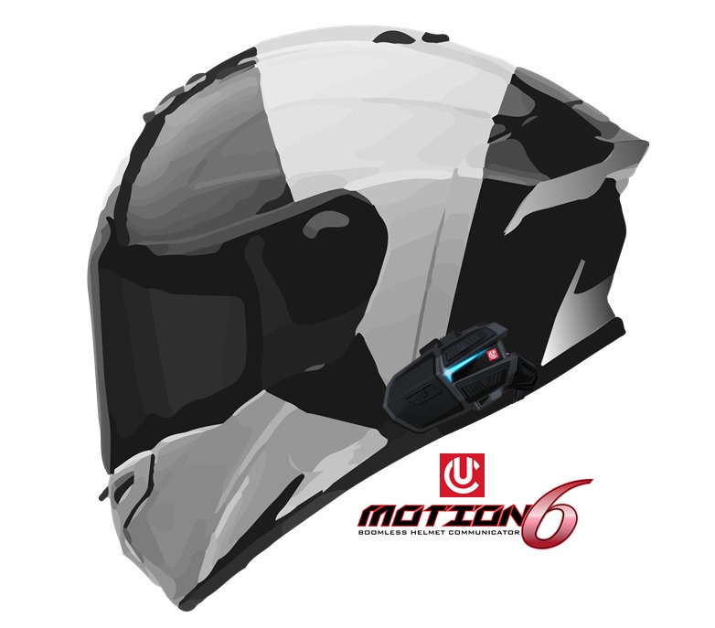UCLEAR Motion 6 Single Bluetooth Helmet Communicator - Image 7