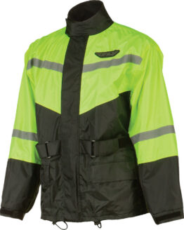 Fly Racing 2-Piece Rain Suit Black/Hi-Vis Yellow 4X-Large
