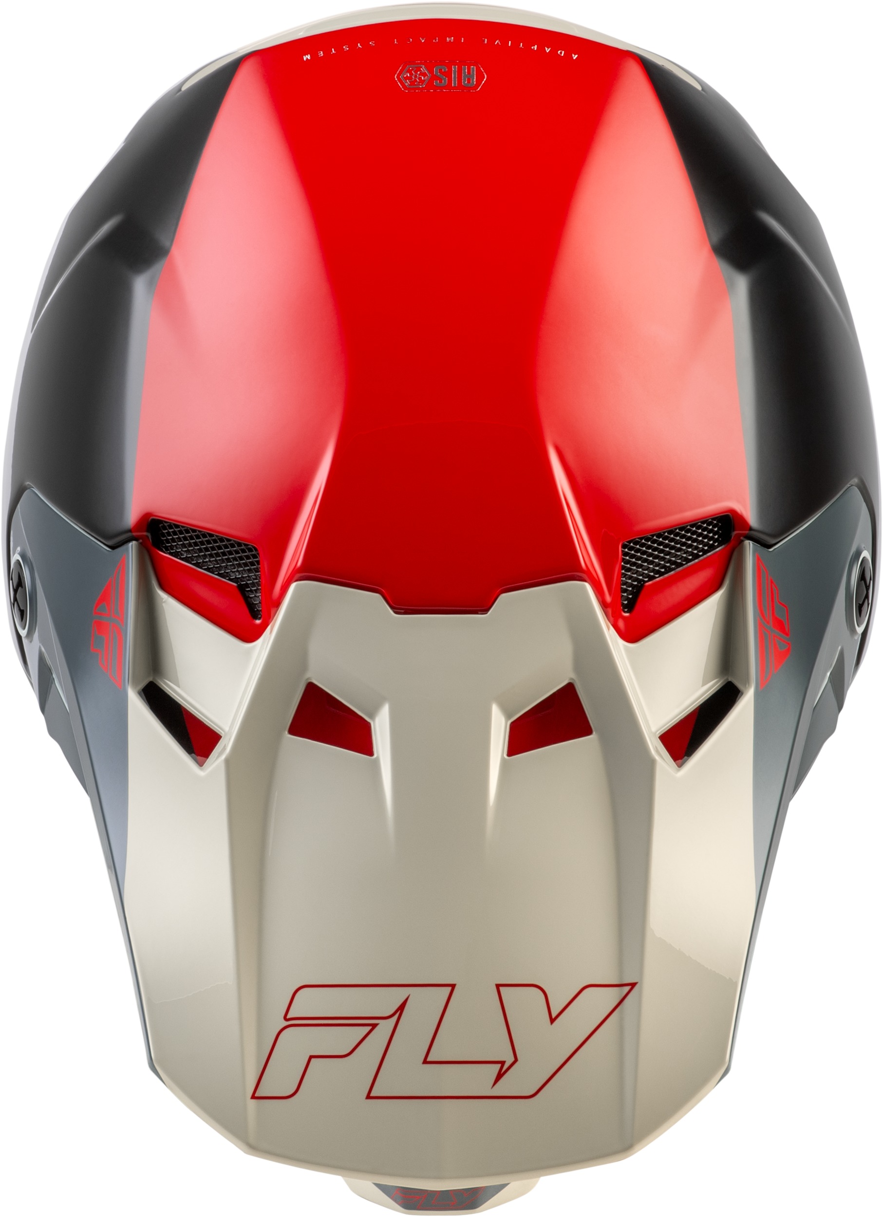Fly Racing Youth Formula CC Glide Helmet Black/Red/Grey YL - Image 4