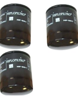 HF551 Oil Filter - Black - 3 Pack