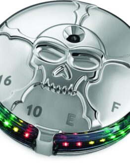Kuryakyn Zombie Fuel & Battery Gauge Chrome