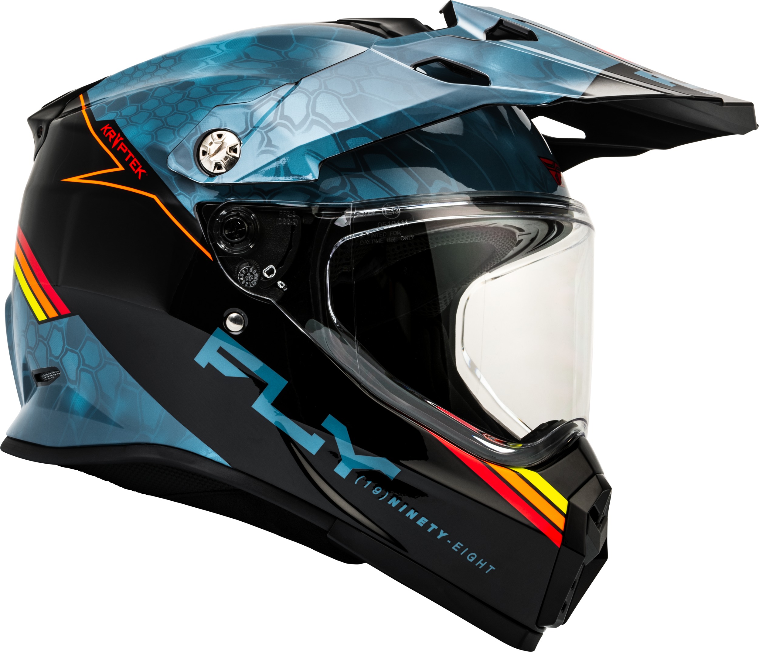 Fly Racing Trekker Kryptek Conceal Helmet Slate/Black/Red 2X - Image 5