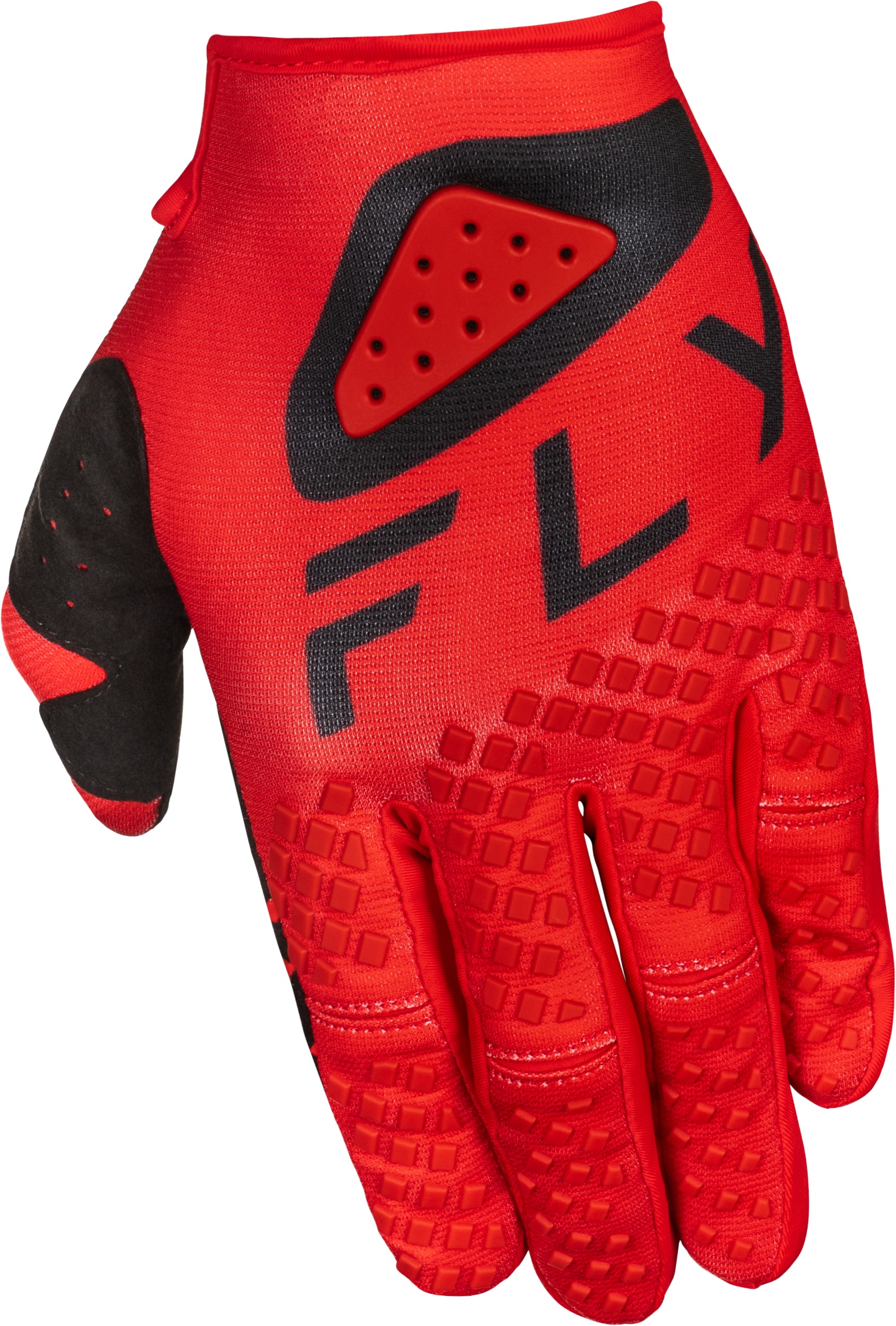 Youth Kinetic Center Gloves Red/Black For Youth Medium - Image 3