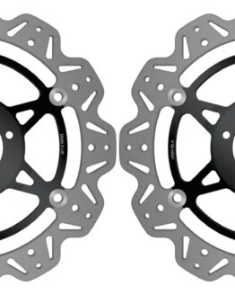 VEE Style Brake Rotors - Black Center Front Set