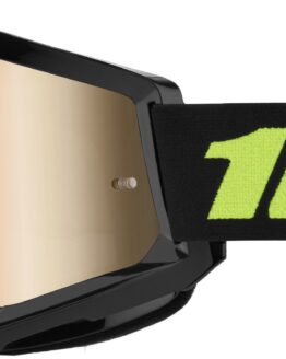 100% Strata 2 Solar Eclipse Goggles True Gold Mirror Lens