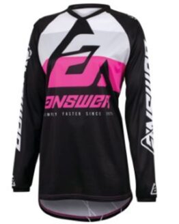 23 Syncron CC Jersey Black/White/Rhodamine Womens - XS