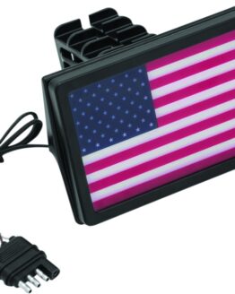 Kuryakyn Freedom Flag LED Hitch Cover Black