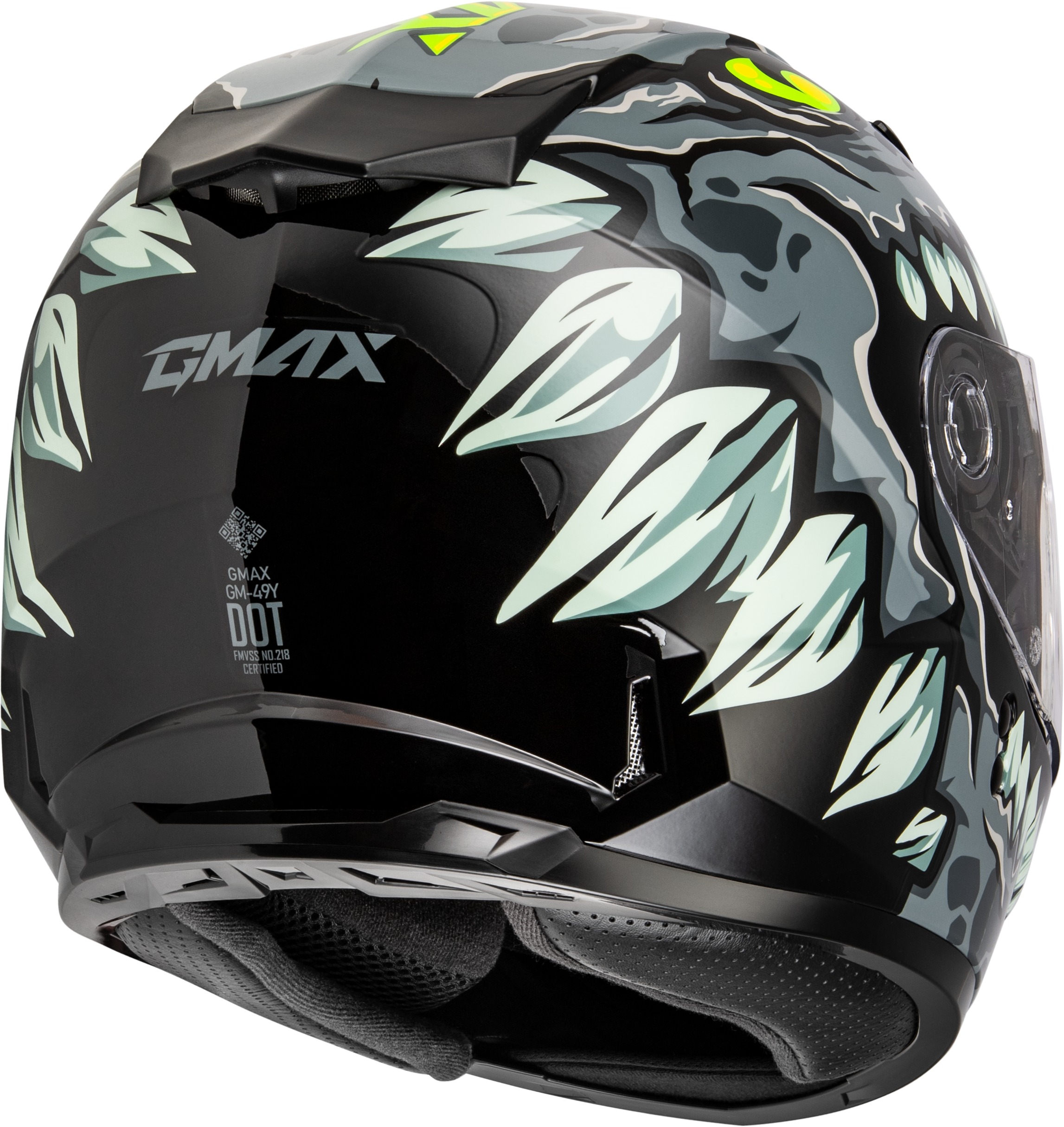GMAX Youth GM-49Y Drax Helmet Grey Large - Image 4