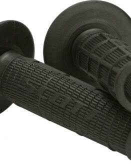 Radial Half Waffle Motorcycle Grips Black 7/8"