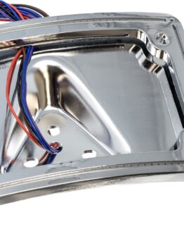 Letric Lighting Chrome Curved Plate Light Frame For 2014+ Sportster