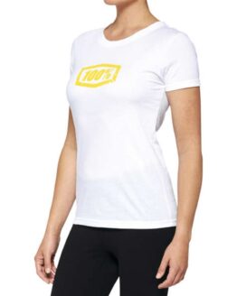 100% Women's Avalanche Tee White